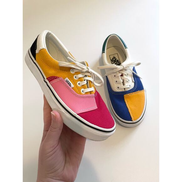 Vans Womens Size 6 Era Patchwork Low Top Sneakers Skate Shoes Multicolor - Picture 1 of 10